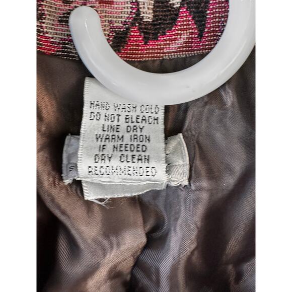 Stonebridge Signature Blazer Jacket Womens sz 1X Pink‎ Tan Brown Floral Paisley - Picture 5 of 6